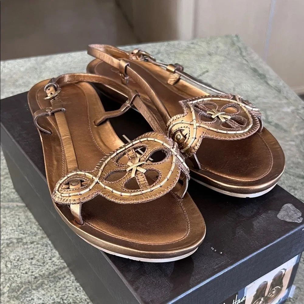 Cole Haan Metallic Bronze Sandals